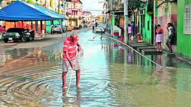Calles inundadas