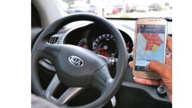 Taxistas de Costa Rica protestan contra Uber