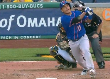 Rubén Tejada pega su primer jonrón de la temporada