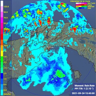 Hay un aviso de prevención por lluvias y tormentas en el país