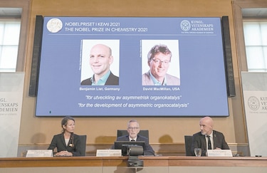Nobel de Química para dos expertos en catalizadores 