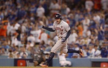 Los Astros vencen a los Dodgers 7x6 y empatan la Serie Mundial