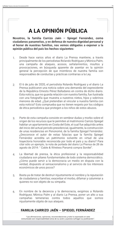 Los Carrizo-Spiegel y el sueño de la mansión propia