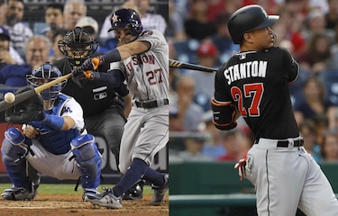 José Altuve y Giancarlo Stanton, los más valiosos