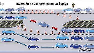 Comienza inversión de carriles en la carretera Interamericana