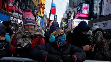 Celebración de Año Nuevo en Nueva York: muy fría y vigilada