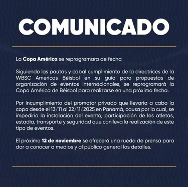 La WBSC se deslinda de la Copa América de Béisbol y responsabiliza a WBSC Americas Baseball