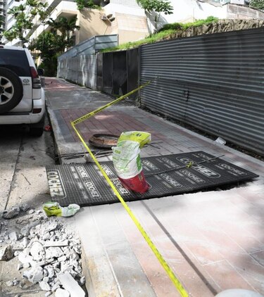 Residentes de Punta Paitilla denuncian irregularidades en proyecto de aceras a cargo del Municipio de Panamá