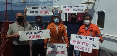 Marinos panameños cumplen un mes detenidos en Trinidad y Tobago