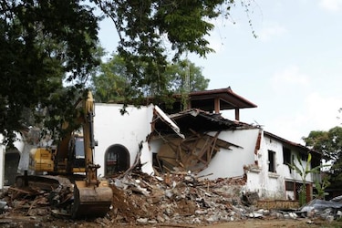 Trabajos de demolición en propiedades de Noriega, con un 70% de avance