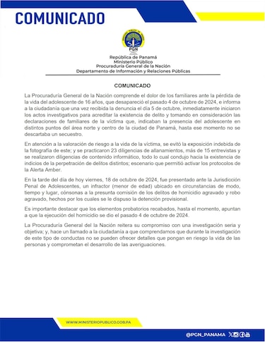 Detención provisional para adolescente de 15 años por el homicidio del joven Juan David García