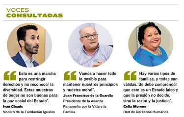 Marchan en respaldo de la familia