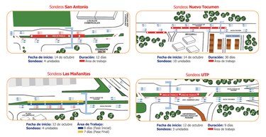Este lunes continuarán los estudios geotécnicos de la línea 2 del Metro