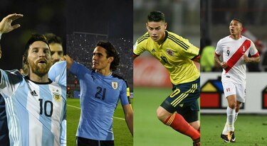 Argentina, Colombia y Uruguay clasifican al Mundial, Perú a la repesca