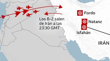 Los mapas y gráficos que muestran cómo fue ‘Martillo de Medianoche’, la operación militar de Estados Unidos contra Irán
