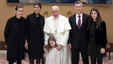 El papa Francisco se reunió con el presidente argentino Mauricio Macri