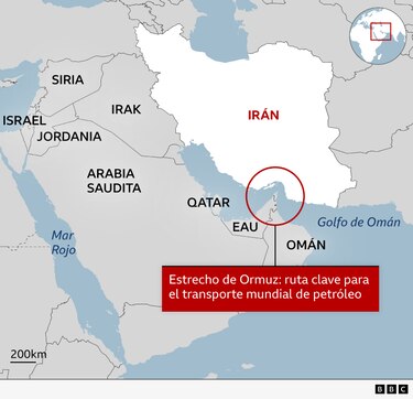Los mapas que muestran el impacto en Medio Oriente del conflicto entre Israel y Estados Unidos e Irán