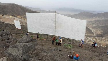 Sistema convierte la niebla en agua en zonas sin acueductos