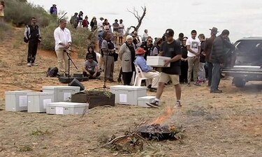 Regresan restos de 42 mil años a su tumba original en Australia
