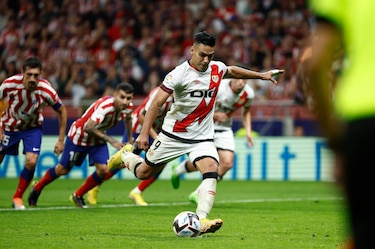Con gol del colombiano Radamel Falcao, el Rayo Vallecano empata ante el Atlético