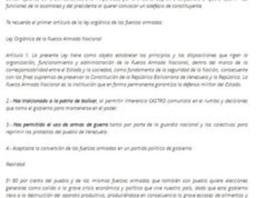 Familiares del ministro de Defensa de Venezuela critican su gestión