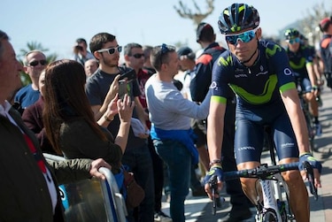 Valverde, líder de la Vuelta a Cataluña tras la contrarreloj por equipos