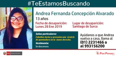 Desaparece hija de juez que envió a la cárcel a Keiko Fujimori
