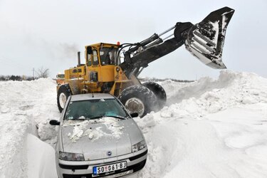 La nieve hace estragos en Europa
