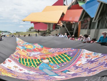 40 m² de mola en forma de vela