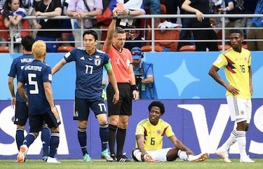El colombiano Carlos Sánchez, primer expulsado del Mundial
