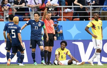 El colombiano Carlos Sánchez, primer expulsado del Mundial