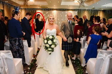 Resuelven el misterio del intruso que se coló en una boda y mantuvo desconcertados a los novios durante cuatro años