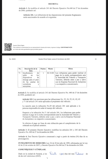 Cuenta regresiva para los cambios en el cobro de multas por saldo insuficiente en corredores