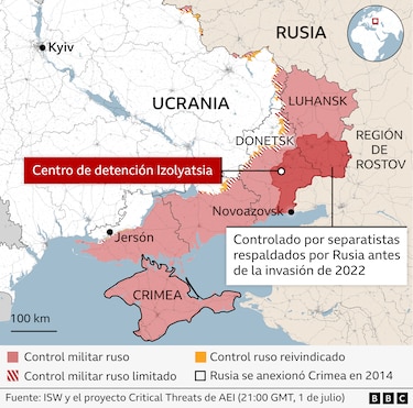 Lo que una investigación de la BBC revela sobre la red de ‘cárceles de tortura’ de Rusia en Ucrania