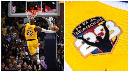 LeBron James conmemora su temporada 23 con parche especial