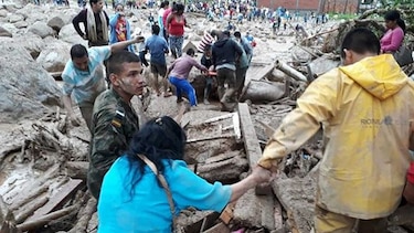 Más de 200 muertos en Colombia por  avalancha en Mocoa