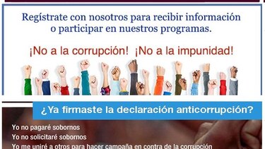 Declaración anticorrupción para rechazar los sobornos