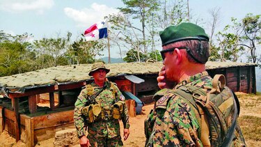 Casi lista, base fronteriza antidrogas en Paya, Darién