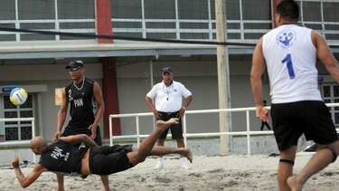Todo listo para el voleibol de playa