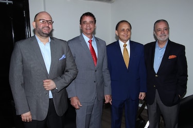 Magistrados del TE se reúnen con el contralor Gerardo Solís