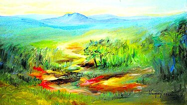 Encuentro del paisaje plástico
