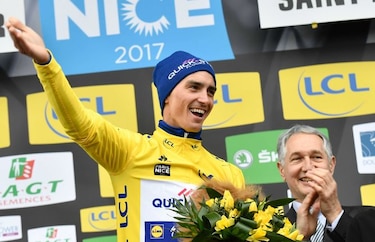 El francés Alaphilippe gana cuarta etapa y alcanza el liderato