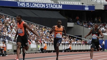 Alonso Edward logra el segundo lugar en los 200 metros en Londres