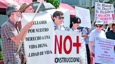 Los indignados por el caos urbano