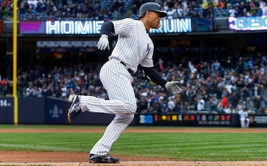 Stanton dispara su primer jonrón en el Yankee Stadium