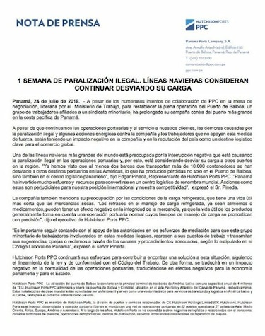 Cinco puntos clave para entender la huelga en el puerto de Balboa