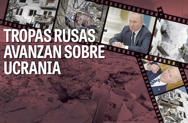Tropas rusas avanzan sobre Ucrania