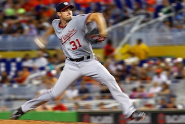 Scherzer permite tres 'hits' y Nacionales vencen 1-0 a Marlins