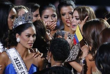 Colombianos, indignados por error en Miss Universo