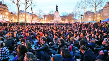 Indignados al anochecer